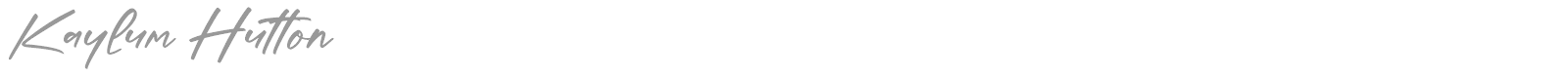 Kaylum Hutton font preview